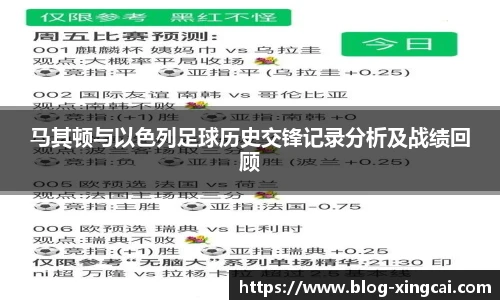 马其顿与以色列足球历史交锋记录分析及战绩回顾